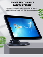Terminal de point de vente (PDV) double écran personnalisé OEM, machine tout-en-un tactile 15,6 pouces compatible Windows et Android pour les paiements