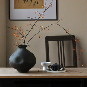 P180 Vase en céramique rural de bureau Offres Spéciales Ornements Artisanat Minimaliste Vintage Home Irregular Spot Vase Vintage en céramique - Product Image 4
