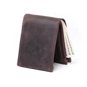 2025 Luxury Women's Vintage Real Leather Purse <b>RFID</b> Genuine Leather <b>Wallet</b> With ID Window for Men - Product Image 6