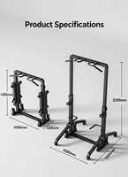 Wellshow Station de musculation pliable pour tractions, dips et pompes, barre de traction autoportante améliorée