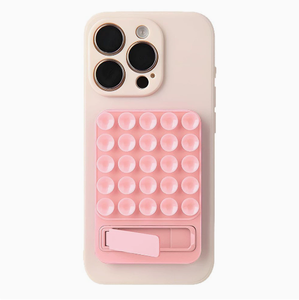 Support de téléphone à ventouse en silicone, support de téléphone portable auto-adhésif robuste, support mural portable et stable - Product Image 1