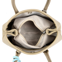 Sac à main en PU pour femme, style mini sac de jardin, avec fermoir et poignée supérieure, orné d'un charm cheval mignon, sac bandoulière décontracté