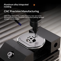 Support de téléphone magnétique Kewig Magnetic-4 Lock en alliage d'aluminium et acier inoxydable pour moto, étanche, antichoc, rotation à 720°