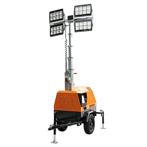 Mobile <b>Light</b> Tower 5KW Diesel LED 7M Height Full Coverage <b>Lighting</b> For Mining And Construction Sites - Product Image 3