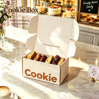 Boîte d'expédition en carton ondulé pour biscuits, desserts et cadeaux, qualité alimentaire, impression recto-verso avec votre logo