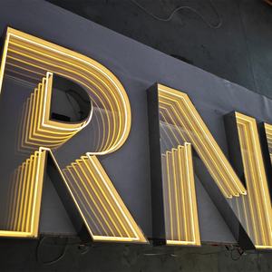 Индивидуальная светодиодная вывеска, наружная реклама, многослойное зеркало бесконечности, акриловое зеркало, бездна, мини светодиодная буквенная вывеска - Product Image 6