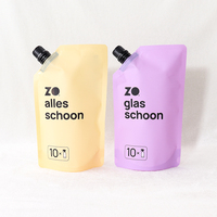 Emballage en aluminium personnalisé, recharge de jus de fruits liquide, sachets en plastique avec bec verseur pour boissons