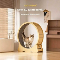 Roue d'exercice pour chat Dao Daomi HY214, multicolore, écologique, design classique/moderne, silencieuse, en bois massif, grande taille, haute teneur en fibres