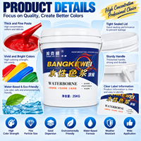 Colorant Pigmentaire à Base d'Eau Haute Concentration, Pâte Colorante Intense pour Applications de Peinture et de Revêtement