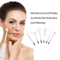 Appareil de Traitement Facial à Haute Fréquence Darsonval Portable en ABS pour Usage Domestique, Multi-Prises, Resserrement de la Peau, Traitement de l'Acné, Anti-Rides