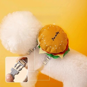 Großräumiger, modischer, gepolsterter Polyester-Haustier-Rucksack im Burger-Design mit Brustgurt und Leine für Spaziergänge - Product Image 3