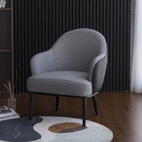 Ensemble de canapés de réception de bureau de style italien minimaliste moderne canapé en tissu incurvé avec cadre en bois massif et éponge haute résilience