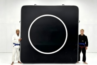 Tapis de grappling MMA imperméable personnalisé - Tapis de lutte carré avec cercle cible en PVC, portable, pour usage en salle de sport, robuste, qualité industrielle