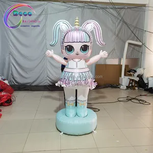 Quảng Cáo Sự Kiện Ngoài Trời Giant Inflatable Cartoon Girl Để Bán