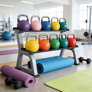 Ensemble de kettlebells de compétition VIGFIT de qualité professionnelle, en acier, réglables de 6 à 32 kg, pour les clubs de fitness - Product Image 6