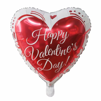 Ballons en aluminium en forme de cœur de 18 pouces « Je t'aime » en gros, pour mariage, Saint-Valentin, Halloween, remise de diplôme