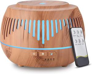 Máy Khuếch Tán Hương Thơm Siêu Âm 2023 500Ml Máy Hóa Hơi Không Khí Hạt Gỗ Máy Khuếch Tán Sương Mát Điều Khiển Từ Xa Cho Phòng Ngủ - Product Image 1