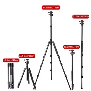 Hot <span class=keywords><strong>Zome</strong></span> I Q173 Trípodes de aluminio Monopod Soporte de soporte profesional Dslr Cámara Proyector Ball Head Fotografía Trípode - Product Image 1