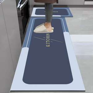 アメリカンスタイルのフレッシュキッチンマット、ベッドサイドラグ、ロングストリップカーペット、玄関マット、フルカット、耐久性、お手入れ簡単、汚れに強い - Product Image 2