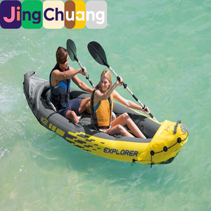 Bote Inflable Intex68307, Bote de Remos de Goma, Bote Inflable Doble de Lujo, Incluye Remos y Bomba de Aire - Product Image 2