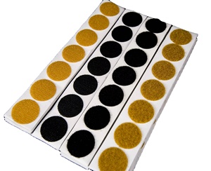 Kostenlose Probe Multi Shape Die Cut Nylon Sticky Round/Recta ngle Selbst klebende Klett punkte - Product Image 3