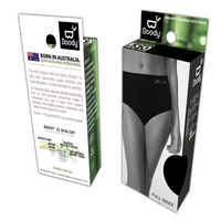 Boîte en carton universelle blanche personnalisée haut de gamme fenêtre en PVC transparent revêtement UV boîte de rangement de chaussettes pour cadeau d'emballage de culotte de sous-vêtements