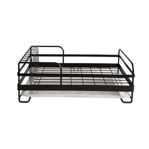 Scolapiatti Multifunzionale in Metallo Verniciato a Polvere con Vassoio Separato per Acqua, Bestseller 2020 - Product Image 2