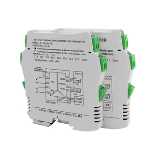 เครื่องส่งสัญญาณแบบแยกสัญญาณเทอร์โมคัปเปิล 4-20mA 0-10V ตัวแยกสัญญาณอุณหภูมิ ราง DIN DC24V สำหรับการควบคุมอุตสาหกรรม - Product Image 1