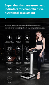 Analisador de Composição Corporal 30+ Escala de Peso com Tela Touch LCD Inteligente para Medição de Gordura Corporal - Product Image 5