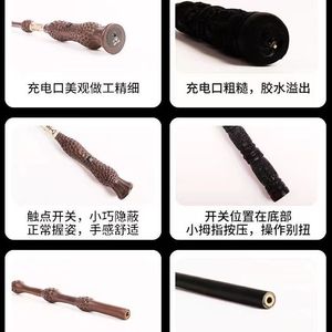 Varita mágica de resina Spitfire de 7 pulgadas con efecto de fuego, regalo navideño para fiestas de cumpleaños - Product Image 5