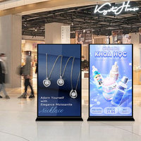 Proveedor de Pantallas LCD Publicitarias Digitales de Pie para Interiores, con Marco Ultra Delgado y Pantalla Completa, al por Mayor