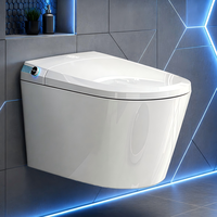 WC intelligent électrique haut de gamme avec siège chauffant, bidet mural intelligent pour salle de bain résidentielle haut de gamme