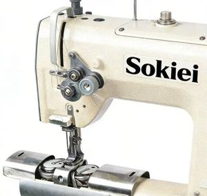 28B New Flat-Bed Industrial Double Needle <b>Walking</b> Foot Multineedle Sewing <b>Machine</b> - Product Image 1