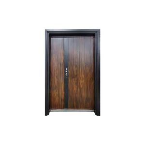 Porte d'entrée minimaliste en fer Sofia SFL-011, anti-effraction, battante, manuelle - Product Image 4
