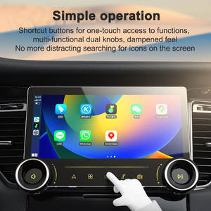 G30 10.33 "<span class=keywords><strong>Dual</strong></span> Knob Android 13.0 Bt5.4 WiFi, Monitor mobil QLED GPS FM pemancar Zinc Alloy tanpa kabel <span class=keywords><strong>UI</strong></span>/Plus - Product Image 3