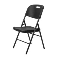 Chaise de banquet pliante en plastique légère et portable pour l'extérieur, empilable, pour jardin et événements, vente en gros