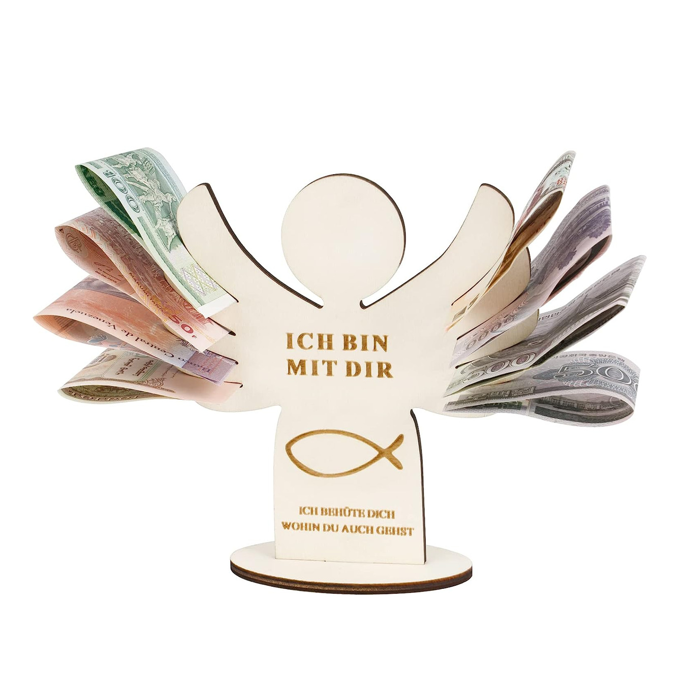 Regalo In Legno Con Luce LED Per Banconote - Originale Confezione Per Regali Di Denaro Per Cresima E Compleanni - 2