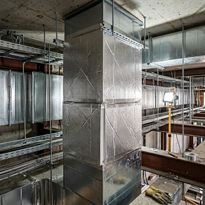 Espuma de Melamina Laminada con Papel de Aluminio, Autoadhesiva, Aislamiento Térmico y <span class=keywords><strong>Acústico</strong></span> <span class=keywords><strong>para</strong></span> Conductos de HVAC - Product Image 1