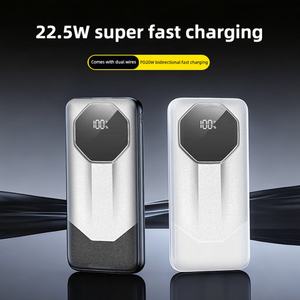 Batterie externe personnalisée avec logo, 10000 mAh, double USB, charge rapide, 20000 mAh, haute capacité, avec câbles pour les voyages en plein air - Product Image 2