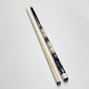 Queue de billard deux pièces légère de haute qualité, 21 oz, en érable canadien, joint en acier inoxydable, embout de 13 mm, poignée brillante, personnalisable - Product Image 5