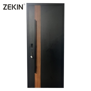 ZEKIN New <strong>Design</strong> Luxury Entry Aluminum Metal Entrance <strong>Door</strong> for Houses Villa Main <strong>Doors</strong> Custom Front Exterior Pivot <strong>Door</strong> - Product Image 1