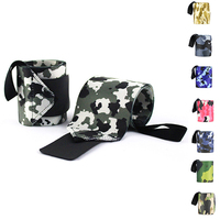 MKAS Bandes de poignet de haute qualité personnalisées pour la gym, support de poignet pour femmes, logo gym, musculation, camouflage, pour la gym, cross-training, hommes et femmes