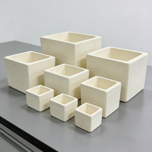 Crisol de Alúmina de 3000ml con Tapa, Crisol Cerámico Refractario de Alta Temperatura para Metal de Laboratorio, Piezas de Crisol Cerámico Industrial - Product Image 1