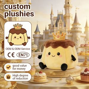 Peluche Personalizado de Corona de Pudín, Compatible con OEM y ODM, Certificado CE EN71, Algodón PP Suave, Económico, Suministro Directo de Fábrica - Product Image 1