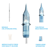Aiguilles de tatouage permanent en gros, cartouches d'aiguilles de perçage stérilisées en acier inoxydable 316 pour maquillage permanent et art corporel