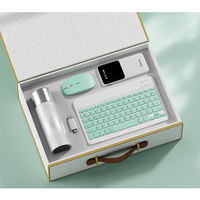 Cadeaux de mariage personnalisés Lunaire avec logo, ensembles cadeaux d'anniversaire et de Noël personnalisés, clavier et souris sans fil, tasse thermos en titane