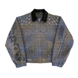 <span class=keywords><strong>Wt</strong></span> Của Nhà Sản Xuất Tùy Chỉnh Thêu Rhinestone Vịt Vải Mùa Đông Cổ Điển Làm Việc Áo Khoác Cho Nam Giới Đứng Detroit Thợ Thợ Thợ - Product Image 2