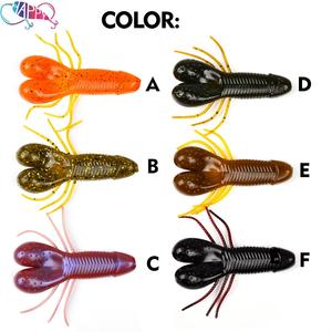 10 leurres souples vibrants en forme d'écrevisse à coulée lente 4g/6g pour la pêche au bar, au snakehead et au panfish – Leurres de pêche en eau douce ultra-réalistes - Product Image 3