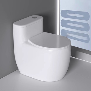<span class=keywords><strong>WC</strong></span> in Ceramica Moderno di Alta Qualità a Forma di Uovo, Montaggio a Parete con Scarico a Gravità, per Hotel e Ville, Formato Compatto - Product Image 5