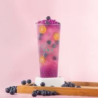 3KG Boba Blueberry Siap Saji, Mutiara Meletus untuk Bubble Tea
